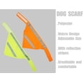 thumbnail image 2 of LANFENG Safety Dog Bandana in Neon Orange 2 Pack for Night Walking Every Size, 2 of 7