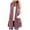 C-Red240, variant on DHFJKG Womens Mediun Length Fuzzy Vest Cardigan Sleeveless Open Front Fluffly Shaggy Vest Jacket Long Coat Solid Color With Pockets Versatile Outerwear