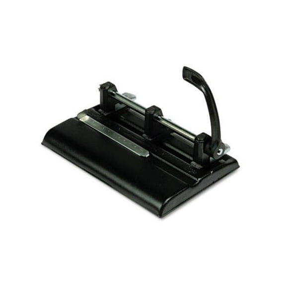 40-Sheet Lever Action Two- to Seven-Hole Punch 9/32" Holes, Black