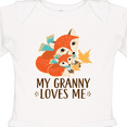 thumbnail image 4 of Inktastic Granny Loves Me Gift Fox Boys or Girls Long Sleeve Baby Bodysuit, 4 of 5