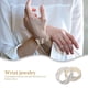 thumbnail image 3 of 4pcs Bangle Bracelets Women Wrist Jewelries Girls Rhinestone Wrist Bracelet Spiral Bracelets, 3 of 4