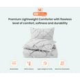 thumbnail image 3 of SGI Microfiber Comforter Set King Size Light Gray Pinch 3 Piece, 3 of 5