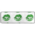 thumbnail image 5 of Art Poster Vector Illustration with Green Glitter Lips Print Isolated on White Background Hallway Runner Rug 2'x6' Kitchen Rug with Rubber Backing Non Slip Entryway Rug Runner, 5 of 6