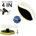 thumbnail image 5 of Marbhall 4" Wool Hook & Loop Grip Buffing Pad for Compound Cutting & Polishing for Automotive, Marine and Epoxies, 3 Wool Polishing Pads+1 Sticky Disc White, 5 of 11