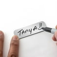 thumbnail image 3 of (3 pack) 1" x 3" Round Corner Name Tag Badge Blanks with Magnetic Backing - 10 Pack (Silver), 3 of 12