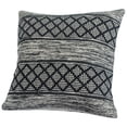 thumbnail image 5 of Laddha Home Designs Handwoven Diamond Cotton Throw Pillow Cover - 20" - Gray and Black, 5 of 8