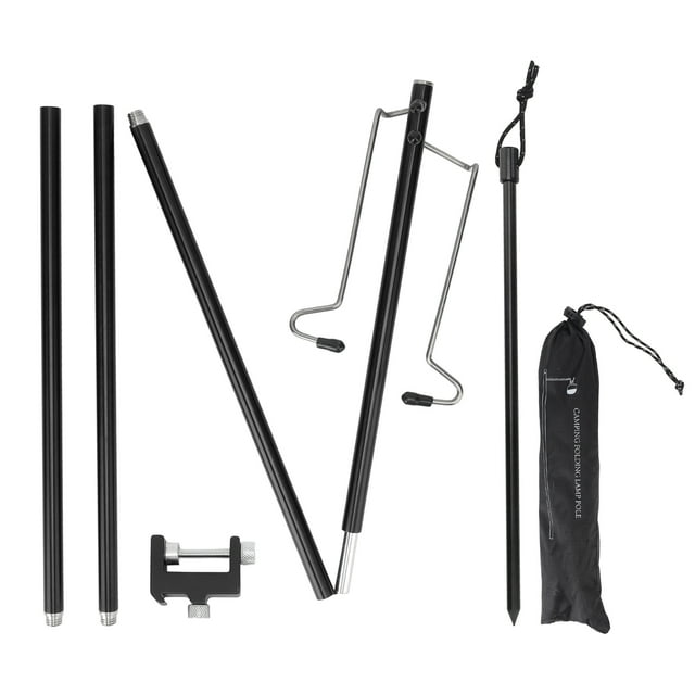 Support de Lanterne de Camping, Support de Lampe Portable pour la Randonnée Rouge, Noir, Bleu