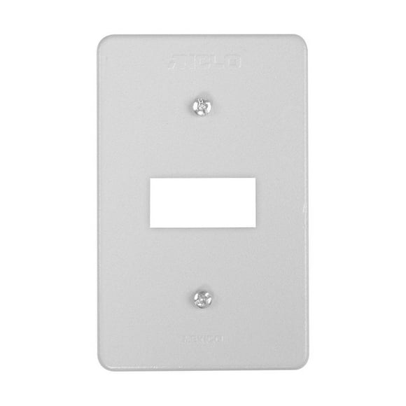 Pack De 2 Tapa Apagador Anclo Aluminio Mate 12.2X7.7X0.5 Cm