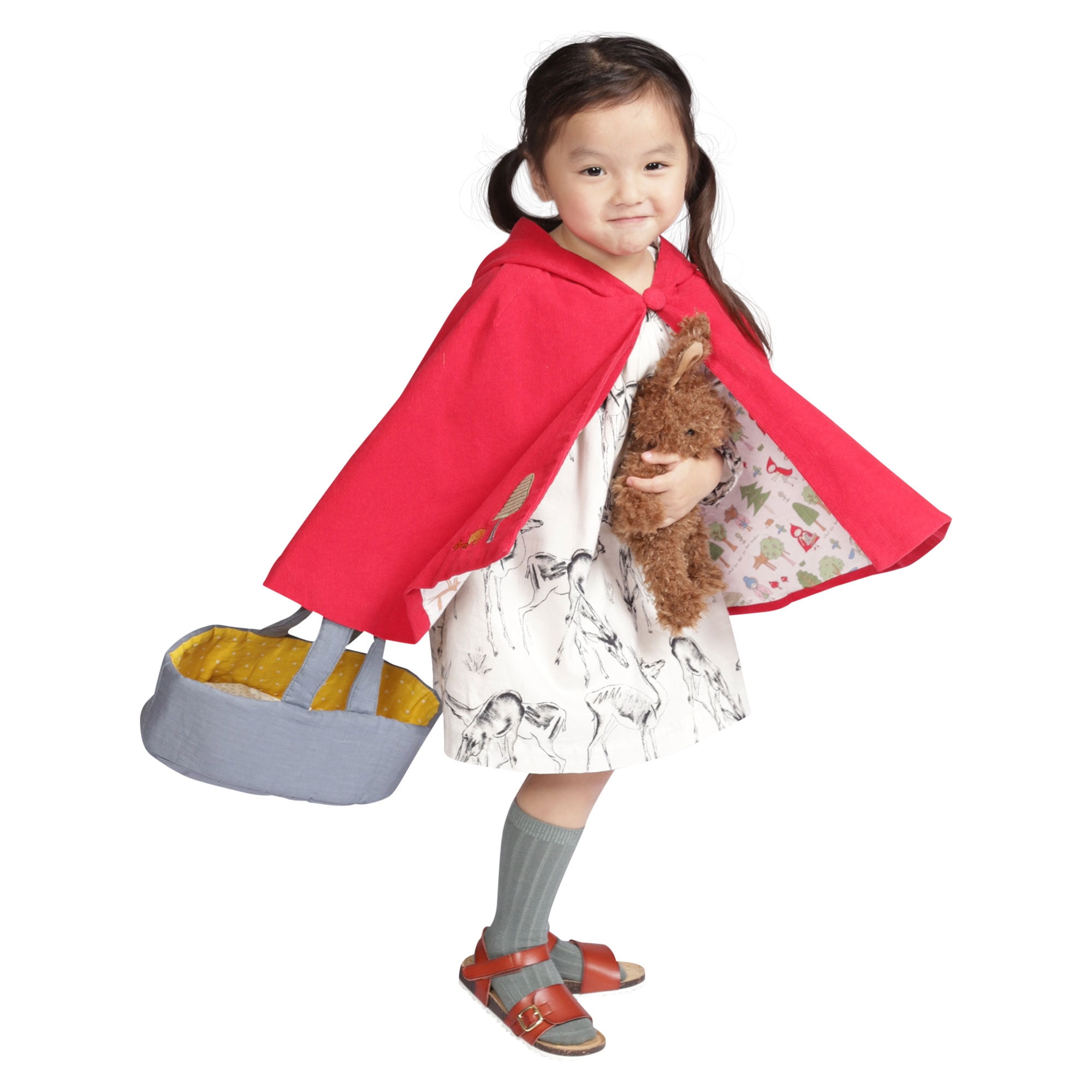 Manhattan Toy Moppettes Beau Bunny Stuffed Animal Nurturing Playset with Bunny Plush Toy, Fabric Bassinet, Blanket & Pillow