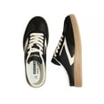 thumbnail image 3 of LUCKY STEP Comfort Mules Fashion Backless Slip On Sneakers Retro Casual Shoes,Black/White,Womens, 3 of 6