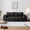 Black, variant on 63" Cloud Loveseat Sofa, 2-Seater Boneless Couch in a Box, Memory Foam Corduroy Sofa, Deep Seat Small Couch for Apartments, Ready to Use,Camel