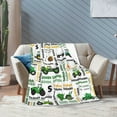 thumbnail image 7 of Tractor Truck For Boys Blanket Gifts For Kids Adults - Lightweight Throw Blanket For Bedroom Living Room Decor Soft Fuzzy Fleece Cozy Plush Bed Couch 50"X40", 7 of 7