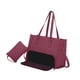 thumbnail image 4 of Bolsa de para mujer bolso de computadora acolchado para viajes de oficina de collage casual Rojo, 4 of 8