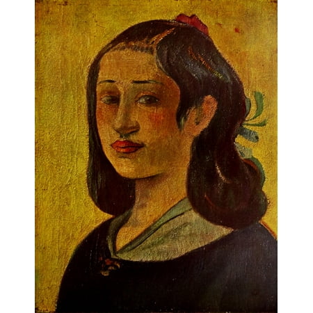 The Artists Mother Canvas Art - P Gauguin (18 x 24)