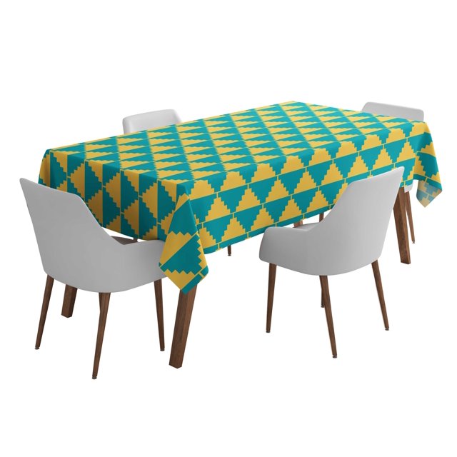 Vargottam Indoor/OutdoorTablecloth58x58 InchSquareTablecloth Waterproof PatioTableCloths- Spring/SummerTableCovers for Backyard RectangularTable/BBQs/Picnic -Yellow2