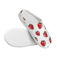 thumbnail image 3 of Lsque Hand Drawn Strawberry Pattern Womens Comfort Cotton on Scuff With Memory Foam and Anti-skid Sole Slipper-39/40, 3 of 7