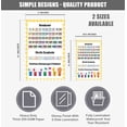 thumbnail image 2 of Traceease Educational Poster For Elementary School, Pack Of 25 Large 11 x 17 Inches Laminated Kids Learning Posters USA & World Maps-Solar System- Periodic Table- Math & more - Great for Classroom-6Q, 2 of 7