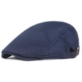 thumbnail image 1 of Sombrero de verano de malla transpirable para hombre, boina de vendedor de periódicos ajustable, gorra de hiedra, gorra plana de taxista, gorra plana de malla para hombre, gorra plana de verano, 1 of 6