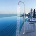 thumbnail image 2 of 88.58” H Free Standing Outdoor Shower, Stainless Steel Shower Set, 2 of 5