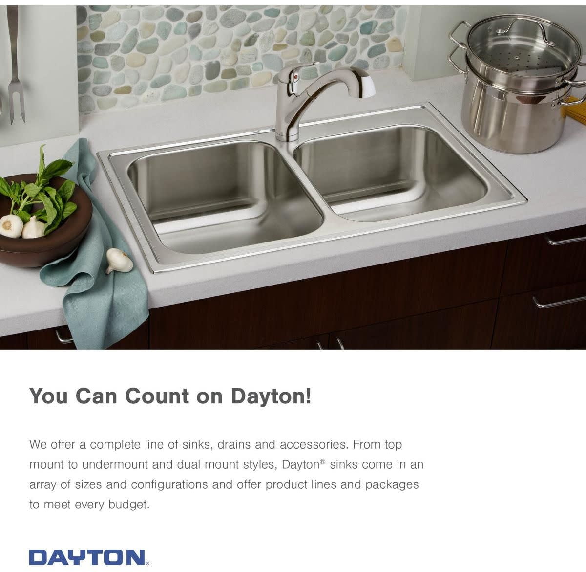 Dayton Top Mount Stainless Steel Kitchen Sink