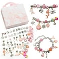 thumbnail image 2 of Conjunto de caja de regalo rosa, 7 colores, pulsera de cristal hecha a mano DIY para niños, joyería, pulsera de regalo para mujer, Set-HK605 de pulsera de cuero Sincero Electrónica, 2 of 7