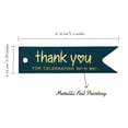 thumbnail image 5 of Inkdotpot Pack Of 100 Thank You For Celebrating With Me Birthday Favor Paper Tags Craft Real Gold Foil Hang Tags, 5 of 6
