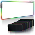 thumbnail image 2 of Alfombrilla de ratón de gran tamaño, color blanco, RGB, LED resplandeciente, imagen personalizada, alfombrilla de mesa para PC, alfombra de Anime Diy, reproductor de juegos dedicado, 2 of 4