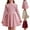 Pink, variant on ATOGUTA Girls Sweater Dresses Long Sleeve Knit A Line Casual Midi Fall Winter Dresses Size 4T-8, Khaki