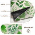 thumbnail image 2 of Green Leaves Round Rug 3ft Washable Circle Entryway Rugs Non Slip Spring Plants Rustic Vintage Botanical Area Rug Indoor Floor Carpet for Bedroom Kitchen Living Room Home Office Dining Room Nursery, 2 of 8