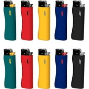 MK Lighter 9G Flint Strike Refillable Lighters, Ideal to use as Candle Lighters, Lighters in Bulk, BBQ Lighters, Butane Lighters, Classic Pocket Lighters. (9G HUE)