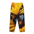 thumbnail image 7 of Fotbe Butterfly On Sunflower Women's Pajama Pants,Sleepwear Pants,Pj Bottoms Drawstring And Pockets-Medium, 7 of 7