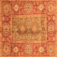 thumbnail image 1 of Ahgly Company Indoor Square Oriental Orange Traditional Area Rugs, 5' Square, 1 of 4