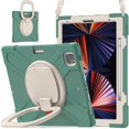 thumbnail image 2 of Funda con soporte de anillo ajustable para iPad de 9,7 pulgadas (2018) con correa para el hombro, gran soporte de anillo ajustable, protección contra golpes., 2 of 5