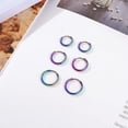 thumbnail image 4 of Cterwk 4 Pairs 14K Gold Plated Huggie Hoop Earrings for Women Men, Minimalist Gold Huggie Hoop Earrings, Multicolor, 4 of 6