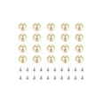 thumbnail image 1 of Uxcell Pearl Rivet Studs Kit, 10mm Pearl Rivets Faux Pearls Rivets Light Yellow 50 Set, 1 of 6
