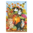 thumbnail image 1 of Toland Home Garden Cornucopia pour Chaton 28 x 40 Drapeau Décoratif Maison Citrouille Chat d'Automne, 1 of 1