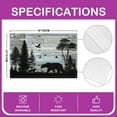 thumbnail image 2 of Erosebridal Rustic Bear Placemats Set of 4, Lodge Cabin Table Mats for Dining Table Set of 4, Countryside Animal Table Place Mats, Table Place Mats Room Decorative, 2 of 4