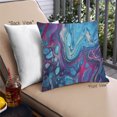 thumbnail image 1 of Ahgly Company Coussin Décoratif d'Extérieur à Éclaboussures de Peinture Abstraite, 18 Po X 18 Po, 1 of 6