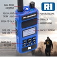 thumbnail image 2 of Rugged Radios HAM Radio R1 Handheld; 1024 Channels And 250 Zone Capacity; 7.4 Volt DC; 5 Watt/1 Watt; LED Display; With Rechargeable Battery/USB Charging Cable/Power Adapter/Belt Clip/Antenna, 2 of 7