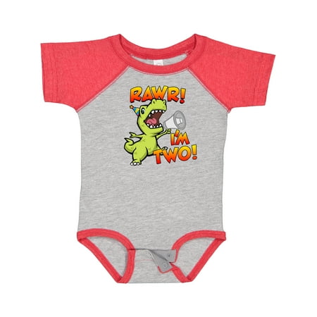 

Inktastic Rawr I m Two Dinosaur Gift Baby Boy or Baby Girl Bodysuit