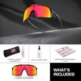 thumbnail image 3 of Oakley OO9462 Sutro S Rectangle Shaped Non-Polarized Sunglasses for Men - Includes Official Eyewear Kit - Polished Black Frame with Prizm Ruby Lens, 3 of 6