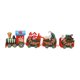 thumbnail image 4 of Adorno de tren navideño, artesanía, decoración de mesa, tren de madera, juguete para tienda C, 4 of 9