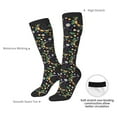 thumbnail image 5 of Picia Women Crew Soft Moisture-wicking Socks Snake And Flower Pattern Design Cotton Socks, One Size fit All, 5 of 9