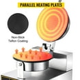 thumbnail image 6 of VEVOR 1200W Commercial Ice Cream Cone Maker (Stainless Steel, Non-Stick), 6 of 12