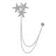 thumbnail image 1 of Paquete de 2-6 broches de estrella de cinco puntas con diamantes de imitación brillantes, insignia, broche elegante para hombre 2 piezas, 1 of 8