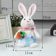 thumbnail image 3 of 1 Pieza de Adorno de Conejo Brillante de Pascua, MuñEca, Gnomo Elfo con Decoraciones de Luz LED para el Hogar 2024, Regalos para NiñOs, Mesa B, 3 of 5