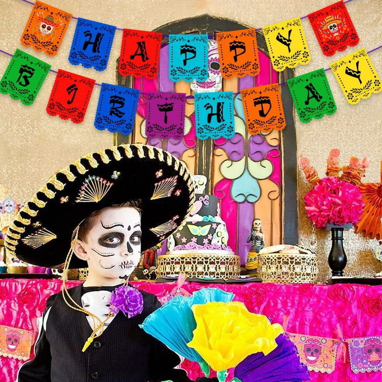 Mexican Fiesta Table Centerpieces 9 Pack Cinco De Mayo Party Decorations  Mexican Themed Wedding Birthday Halloween Day of the Dead Party Decor  Fiesta