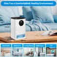 thumbnail image 6 of Fibevon Dehumidifier for Basement, 48oz Quiet Dehumidifier for Home with Auto Shut off, Timer, Sleep Mode, Defrost, 7 Color Light Portable Small Dehumidifier for Bathroom, Basement, Closet, RV, 6 of 7