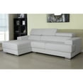 thumbnail image 4 of Gabriel Contemporary Bonded Leather 2-Pc Left Facing Sectional Sofa Set, Grey, S0064, 4 of 5