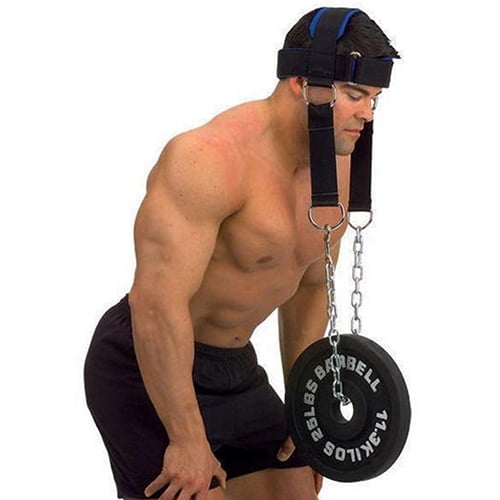 SANWOOD Head Harness Head Harness Neck Strength Head Strap Weight Lifting Exercise Fitness Belt